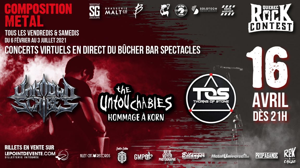 Concert virtuel : DeadMan's Prophecy, Thorns of Stone & Hommage à Korn