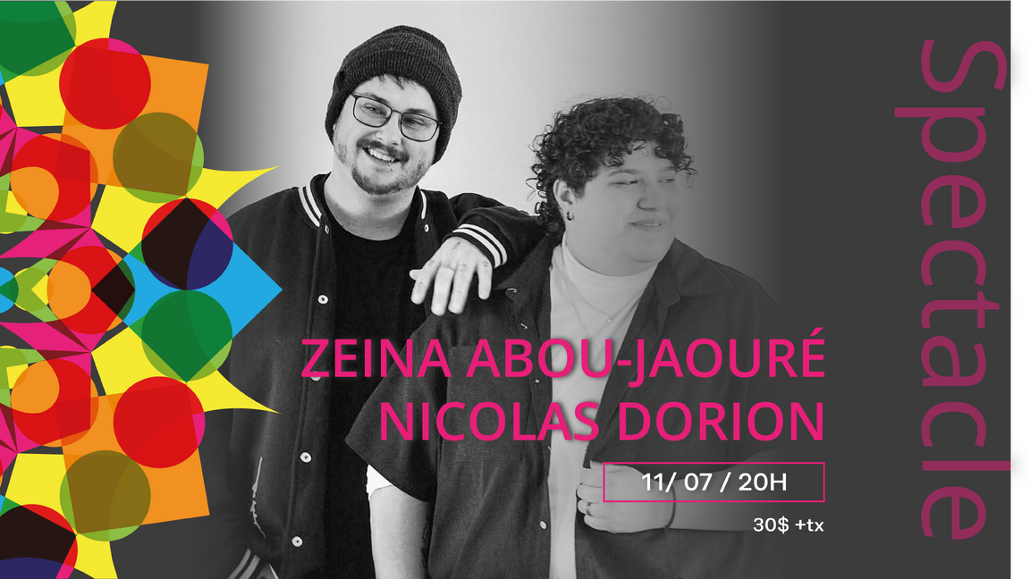 Nicolas Dorion et Zeina Abou-Jaouré