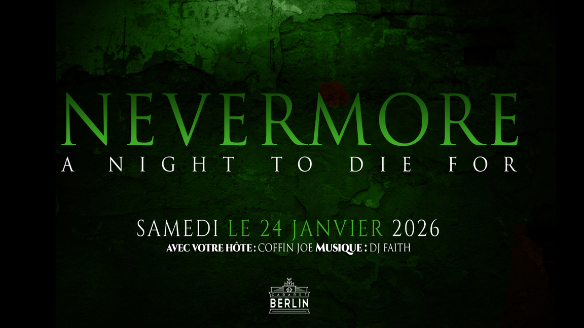 Nevermore, a night to die for...