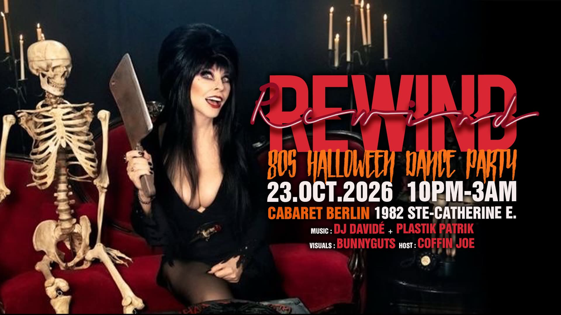 REWIND  80's New Wave Dance Party - HALLOWEEN EDITION