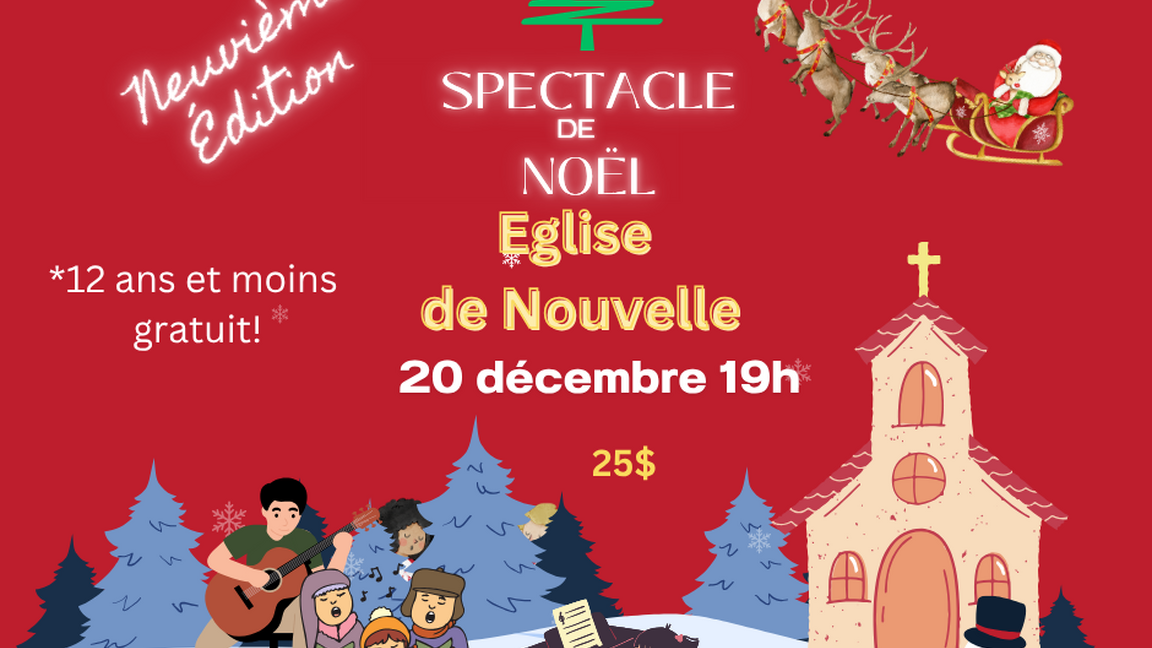 Spectacle de Noël 2025 Église de Nouvelle