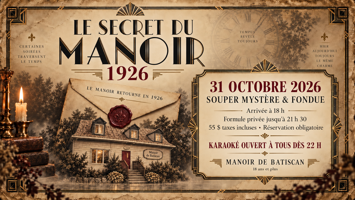 Le secret du Manoir Batiscan