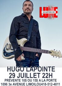 HUGO LAPOINTE AU QUARTIER DE LUNE