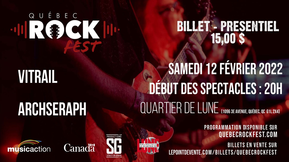 Québec Rock Fest - Vitrail & Vows of Aversion (Présentiel) - 12 février 2022