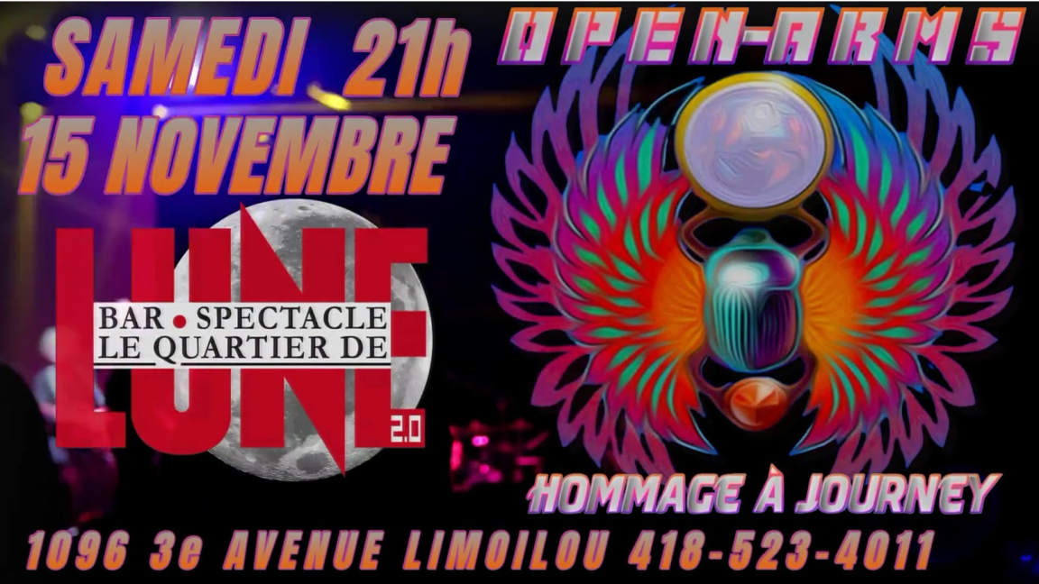 HOMMAGE A JOURNEY PAR OPEN-ARMS AU QUARTIER DE LUNE