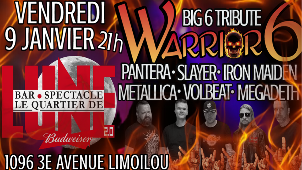 HOMMAGE A 6 GRANDS GROUPES METAL AVEC WARRIOR6