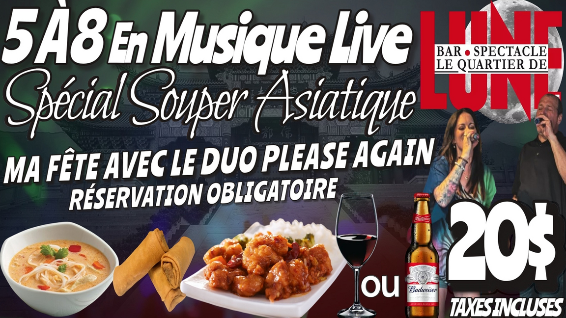 5 A 8 EN MUSIQUE SOUPER DE FÊTE ASIATIQUE