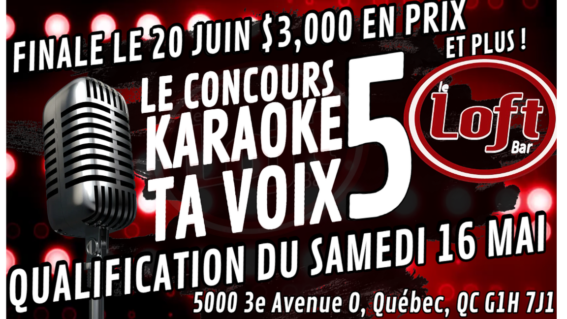 QUALIFICATION SAMEDI 16 MAI TA VOIX 5 AU BAR LE LOFT