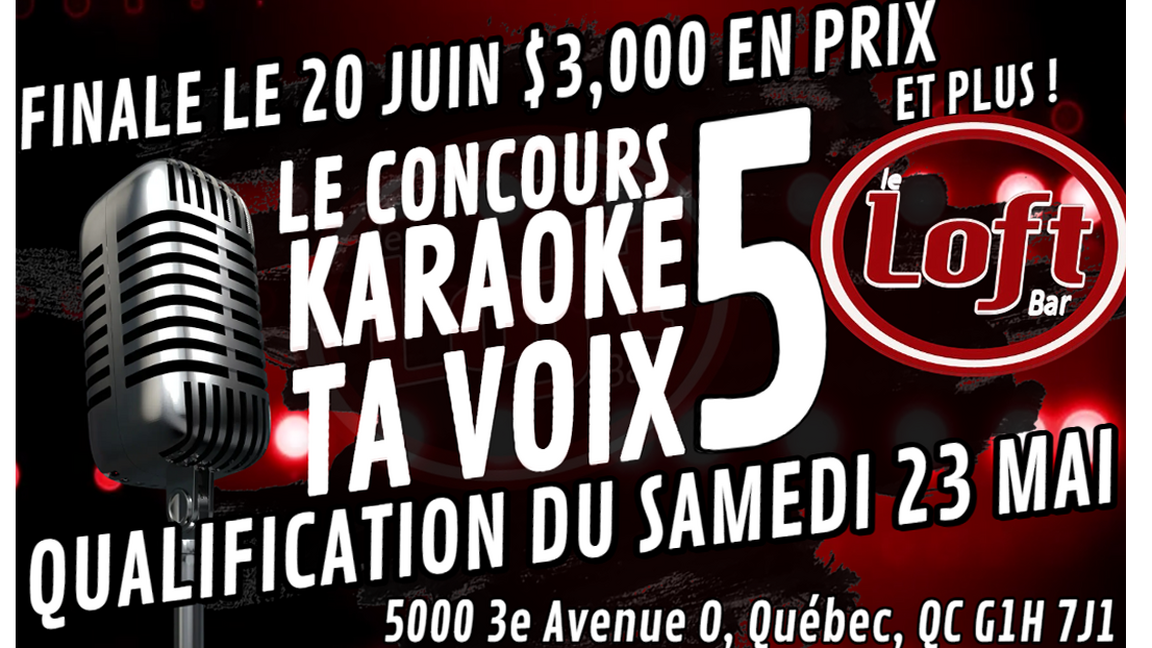 QUALIFICATION SAMEDI 23 MAI TA VOIX 5 AU BAR LE LOFT