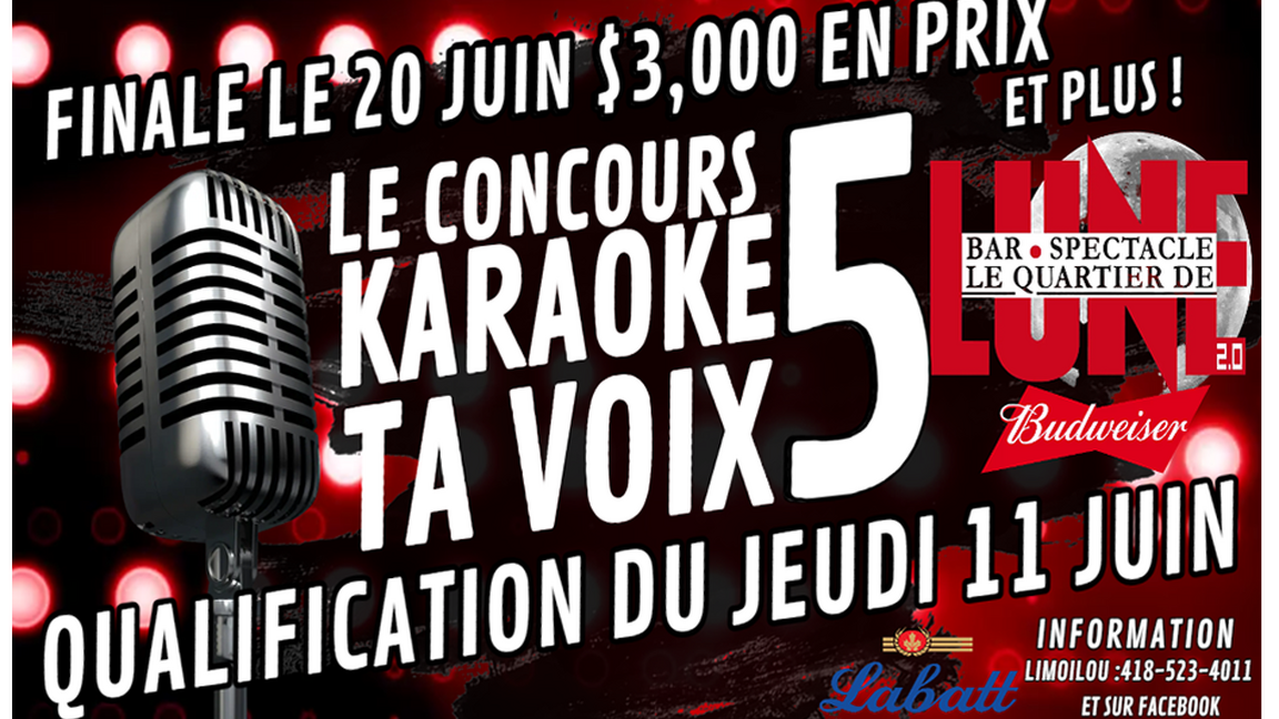 QUALIFICATION 11 JUIN TA VOIX 5 AU QUARTIER DE LUNE LIMOILOU