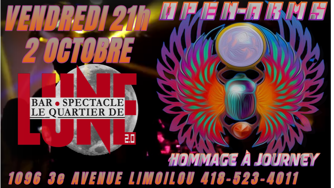 HOMMAGE A JOURNEY PAR OPEN-ARMS AU QUARTIER DE LUNE