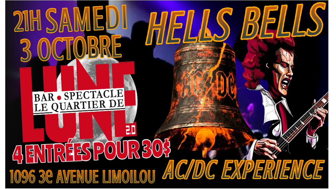 HOMMAGE A AC/DC PAR HELLS BELLS AU QUARTIER DE LUNE