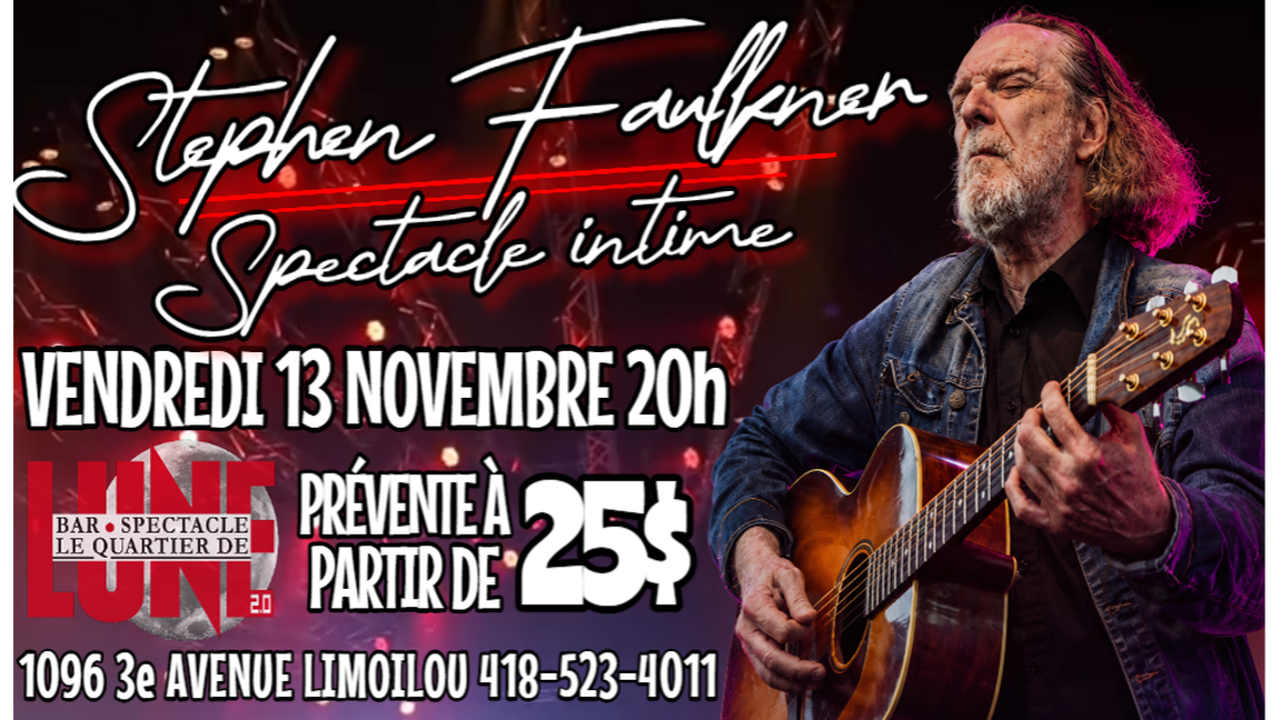 STEPHEN FAULKNER CONCERT INTIME AU QUARTIER DE LUNE