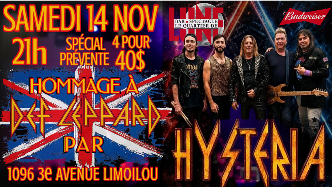 HOMMAGE A DEF LEPPARD PAR HYSTERIA