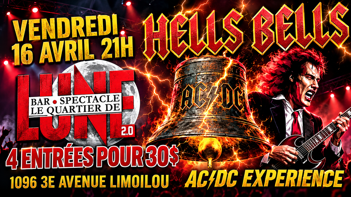 HOMMAGE A AC/DC PAR HELLS BELLS AU QUARTIER DE LUNE