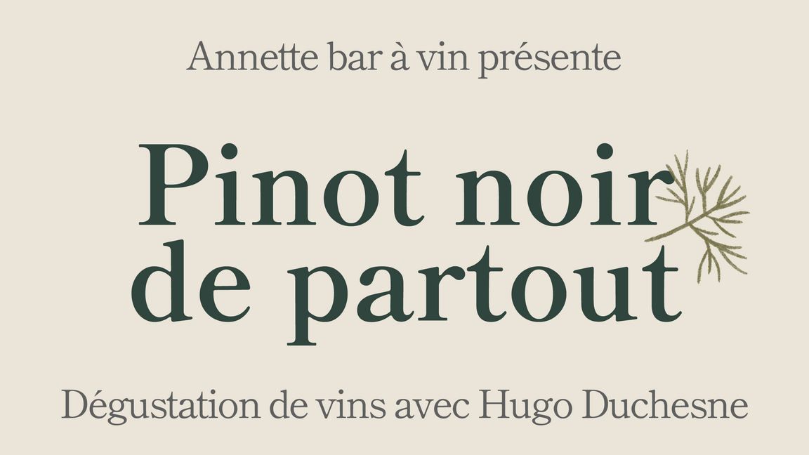 Pinot noir de partout