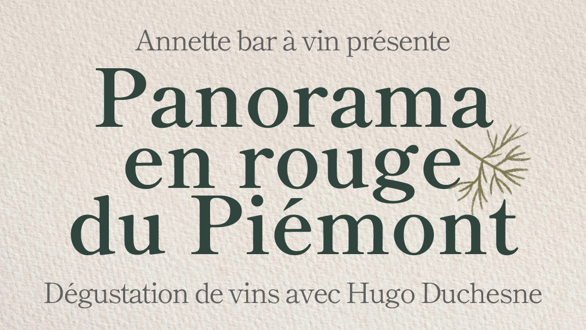 Panorama en rouge du Piémont