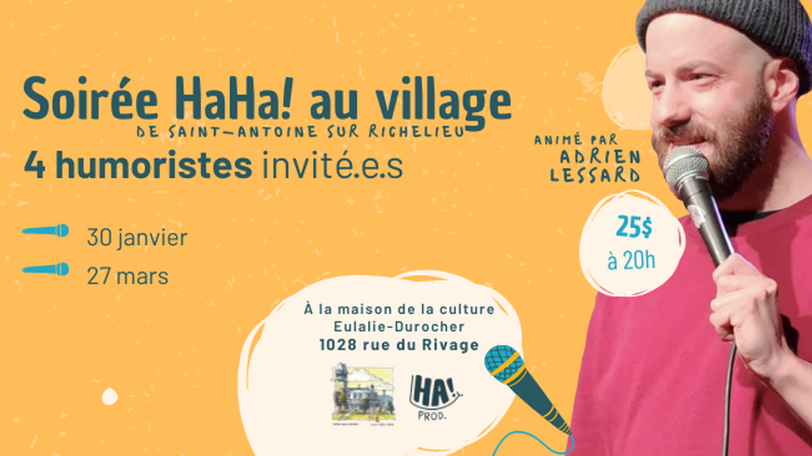 Soirée HAHA! Au Village - Édition de mars 2026