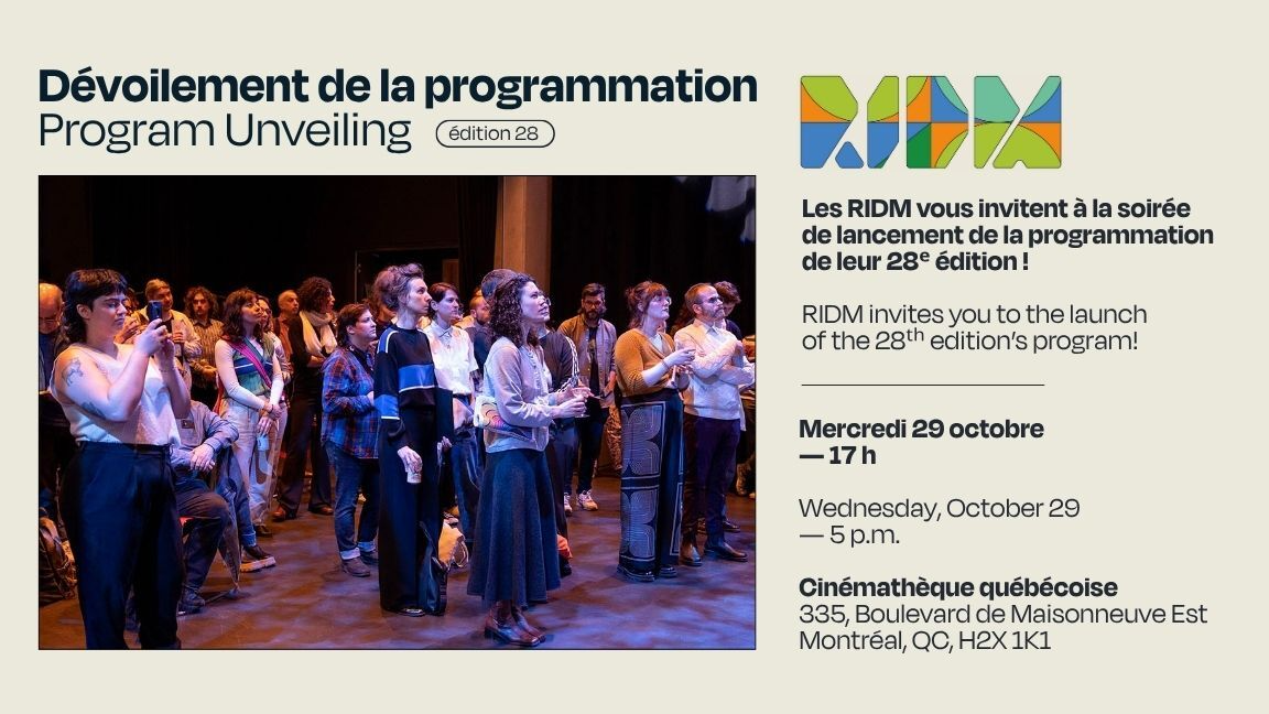 RIDM2025 | Lancement de la programmation
