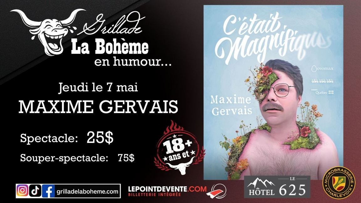 Souper-spectacle en humour: Maxime Gervais