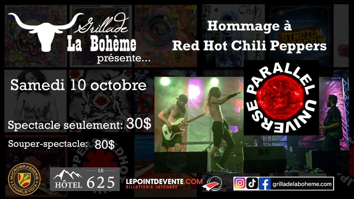 Hommage à Red Hot Chili Peppers avec Parallel Universe