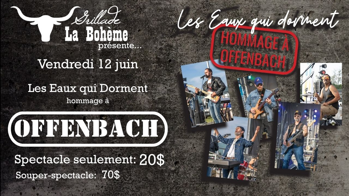 Souper-spectacle: Hommage à OFFENBACH avec Les Eaux qui Dorment