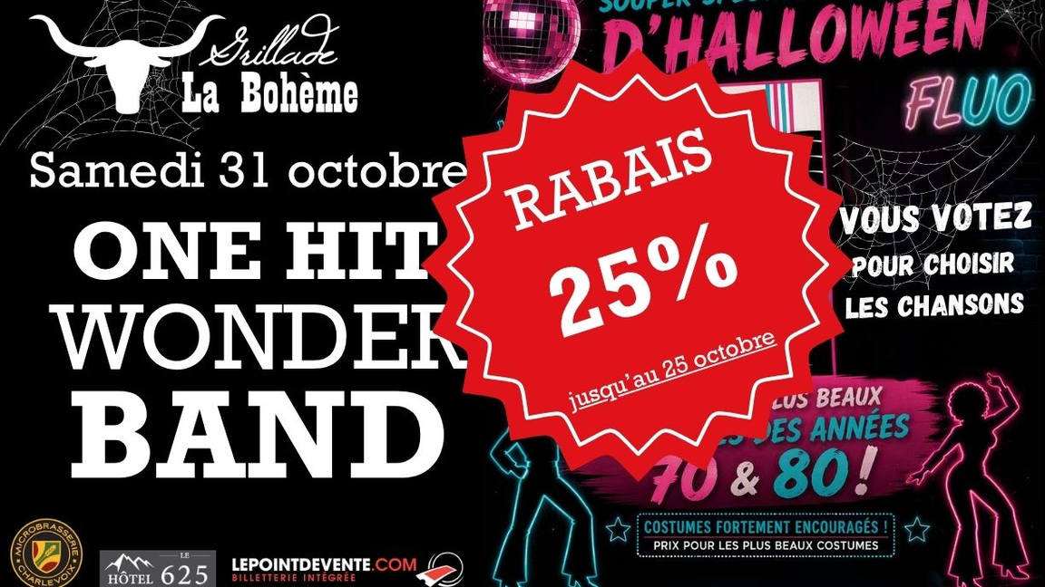 Party d'Halloween avec One Hit Wonder Band