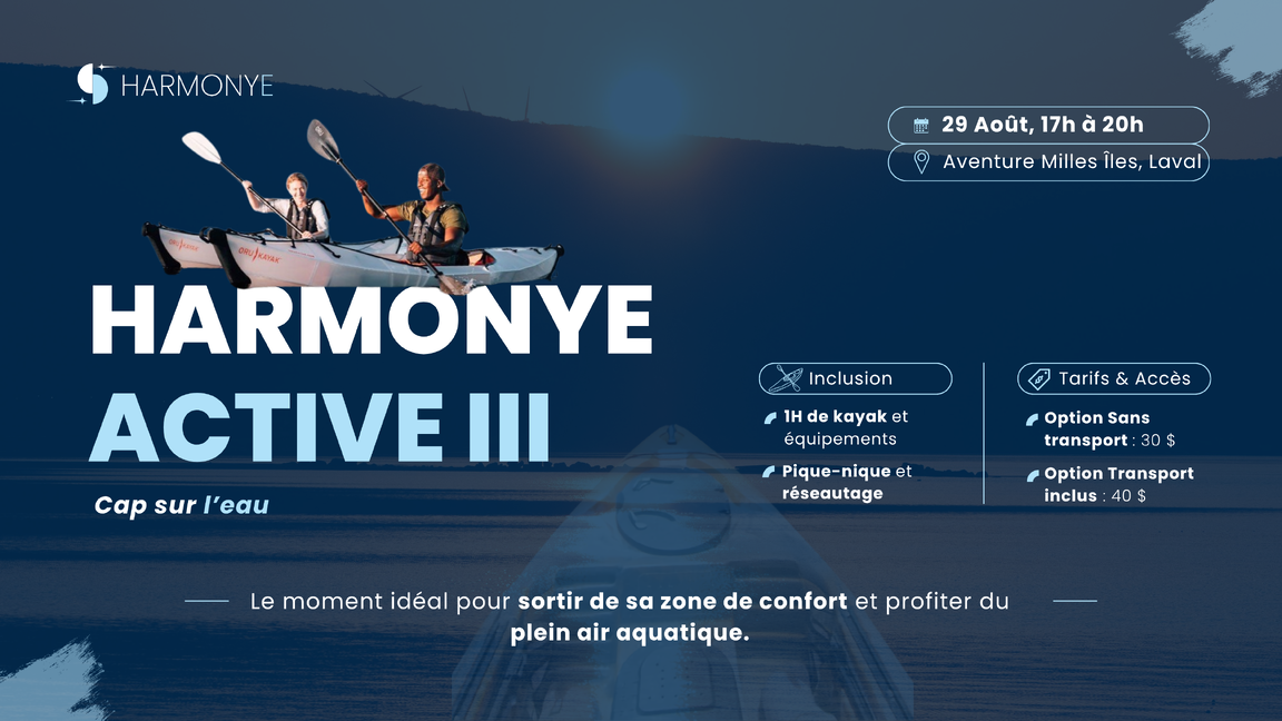 Harmonye Active III : Cap sur l'eau