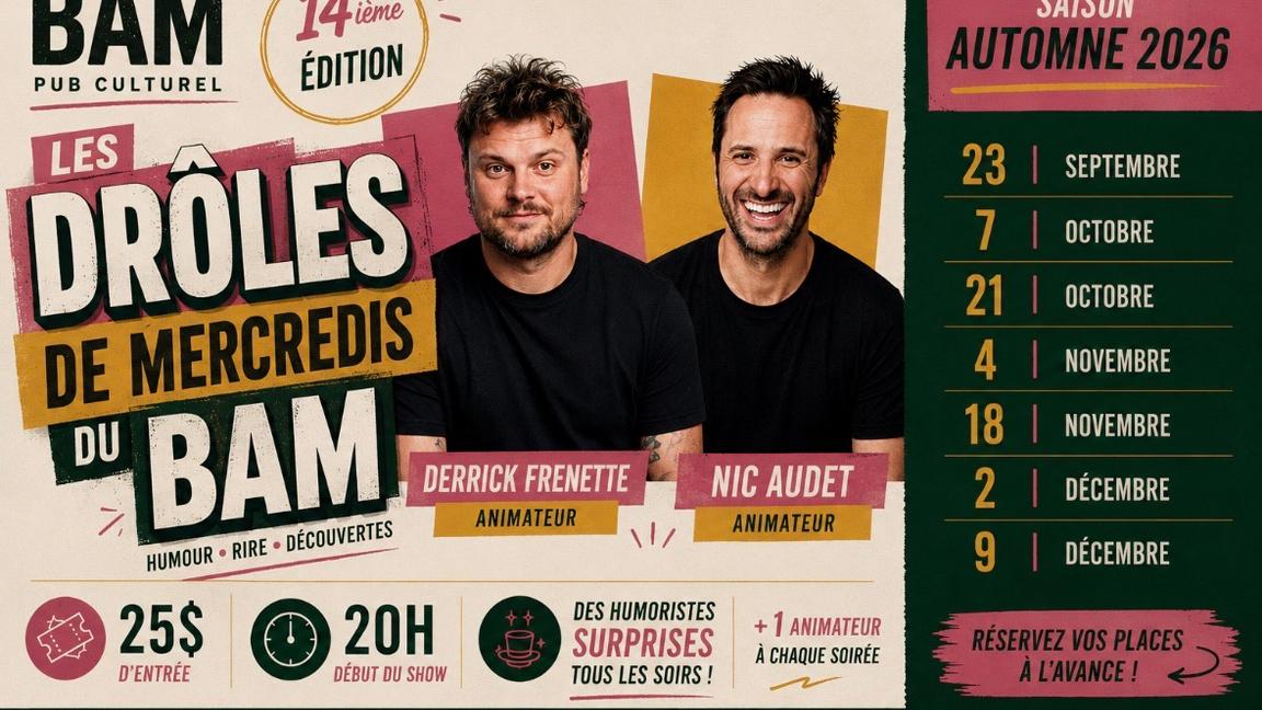 Les drôles de mercredis du BAM - 23 septembre