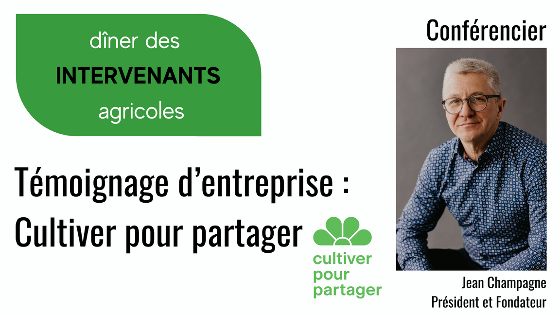 Dîner des Intervenants agricoles - 03 décembre 2025