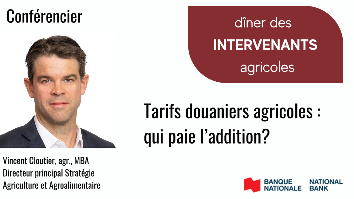 Dîner des Intervenants agricoles - 30 septembre 2026