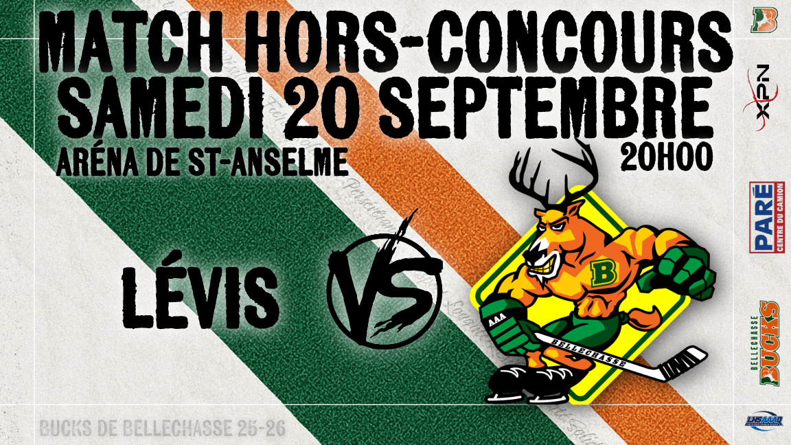 Match HORS-CONCOURS vs LÉVIS