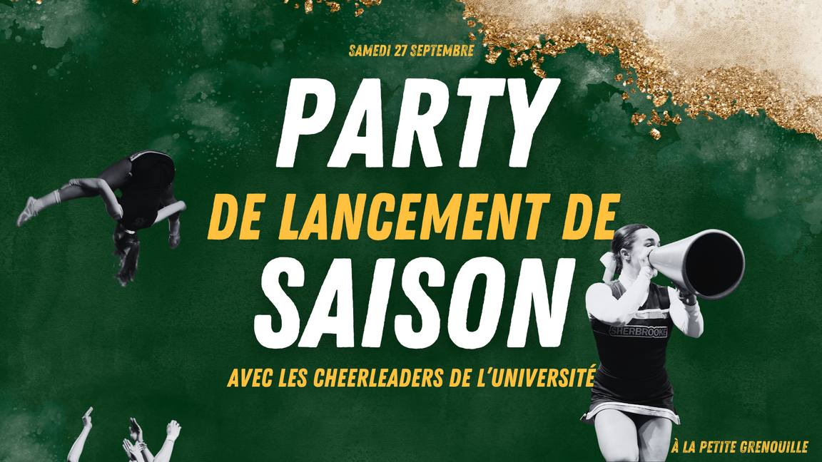 Party de lancement des cheerleaders de l'Université