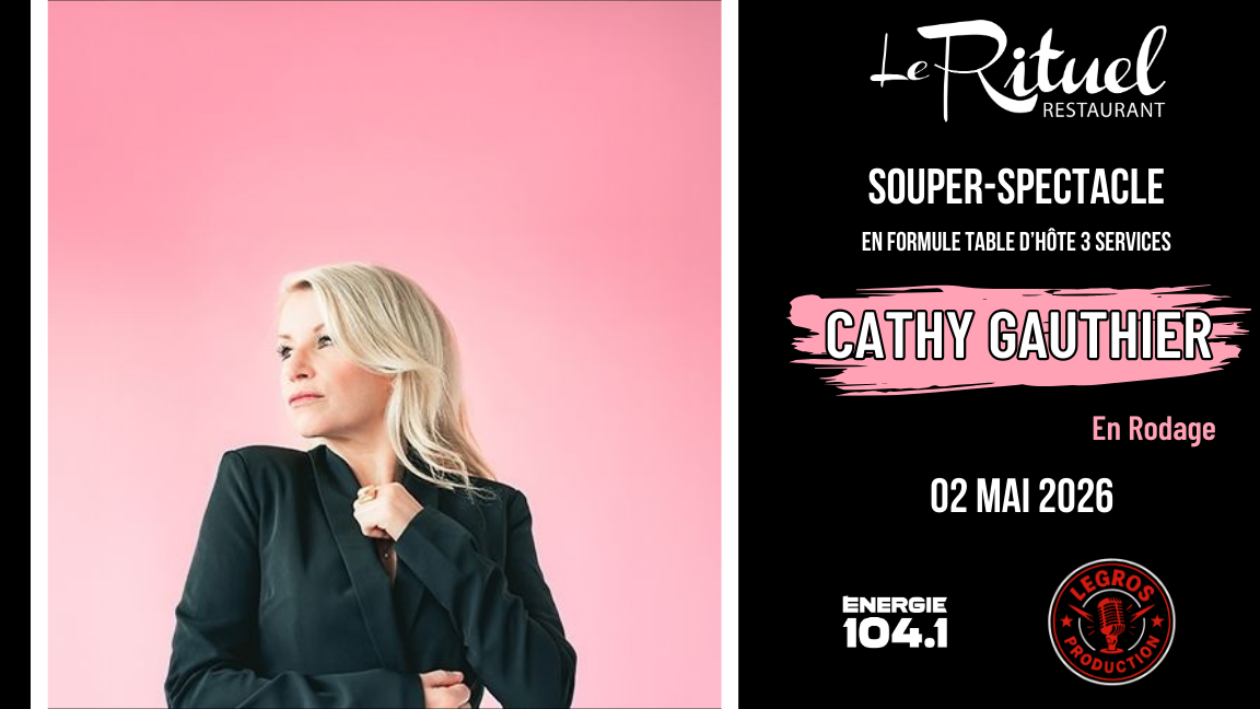 Souper-Spectacle avec Cathy Gauthier