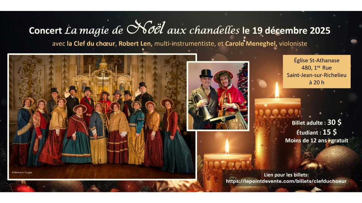 Concert la magie de Noël aux chandelles