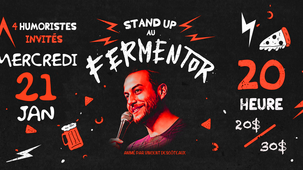Stand-Up au Fermentor! 21 janvier!