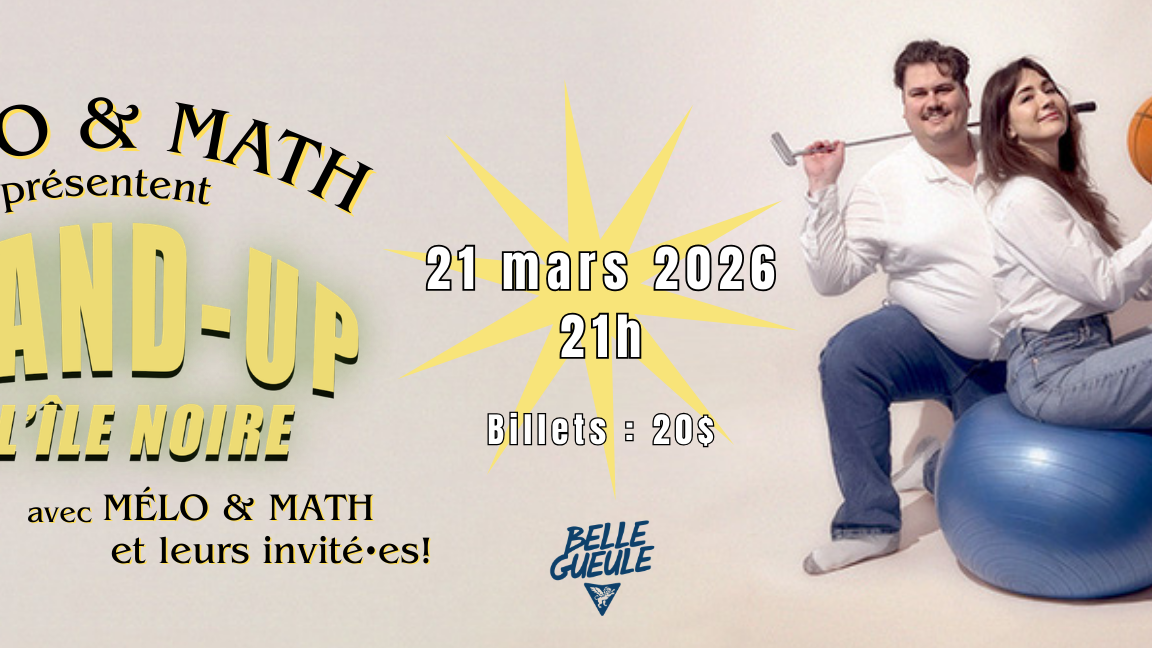 Stand up à l'île noire! 21 mars!