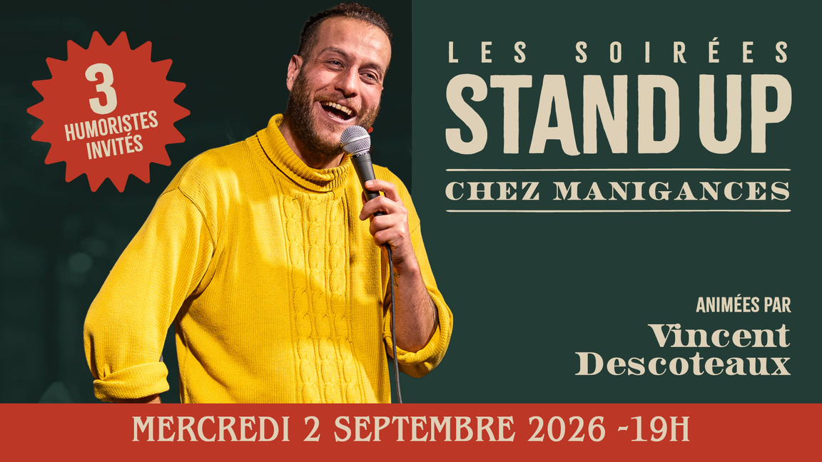 Stand-up Chez Manigances! Lancement de la saison!