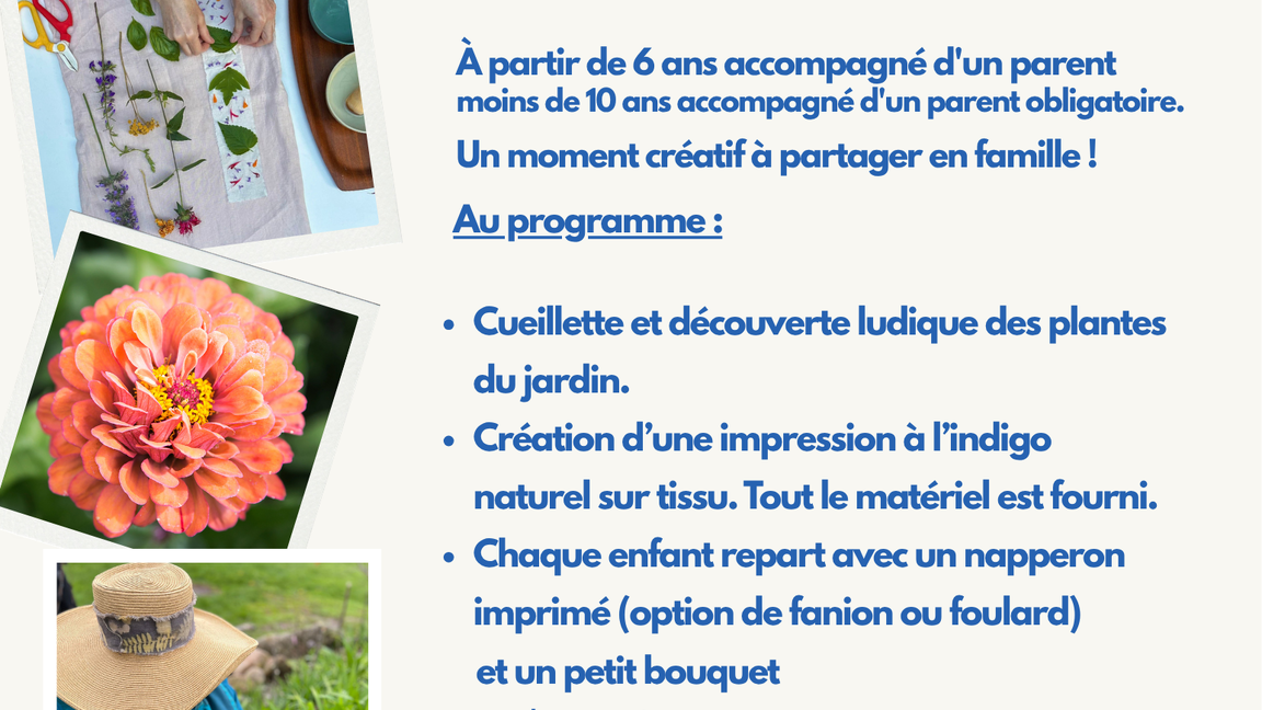 Atelier Eco print à l'indigo- Impression végétale sur textile