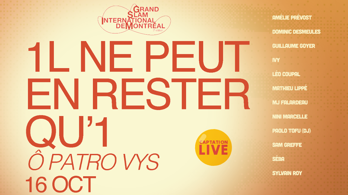 1l ne peut en rester qu'1 (20 ans de Slamontréal)