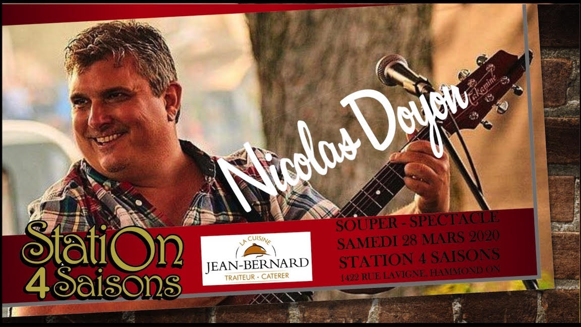 SOUPER-SPECTACLE AVEC NICOLAS DOYON