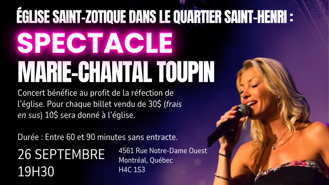 Spectacle de Marie-Chantal Toupin