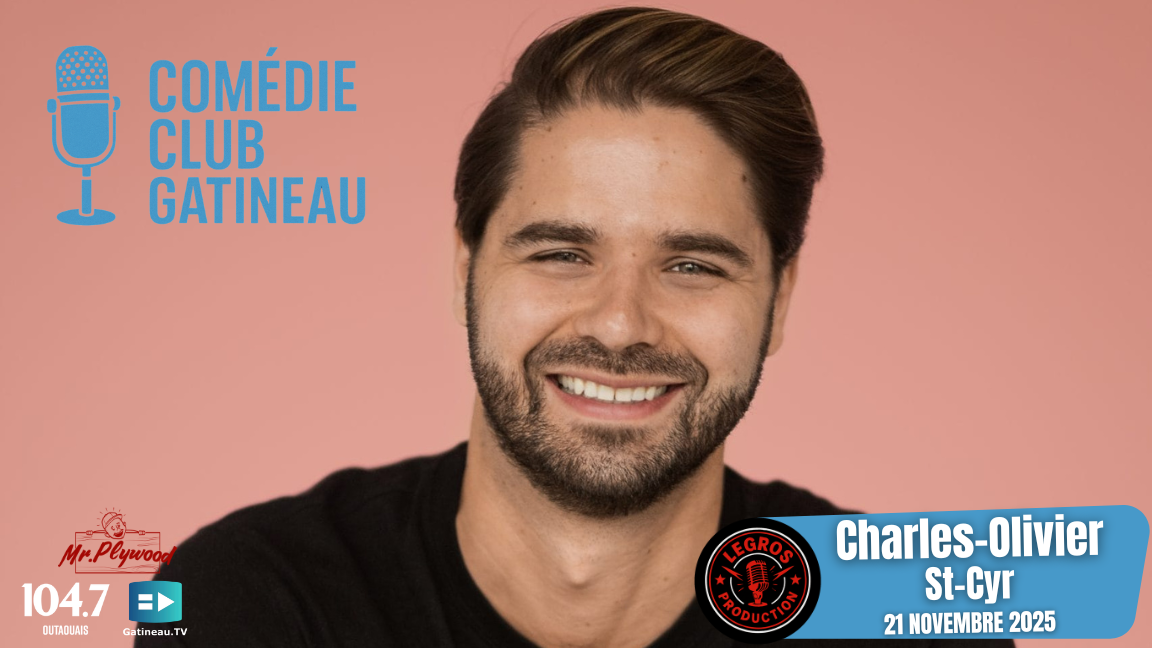 Comédie Club Gatineau présente Charles-Olivier St-Cyr