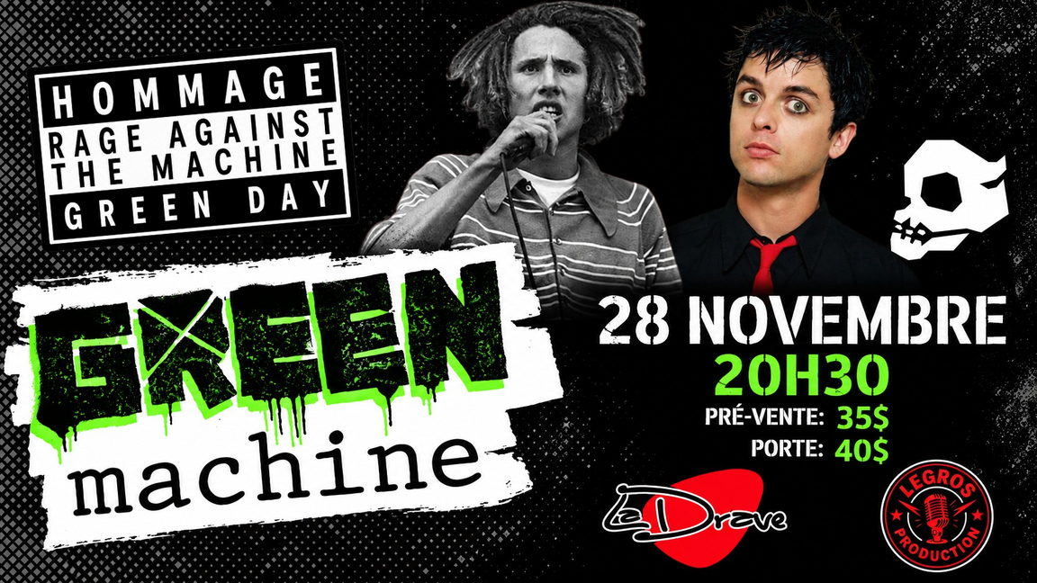 Green Machine - Hommage Green Day & Rage Against the Machine