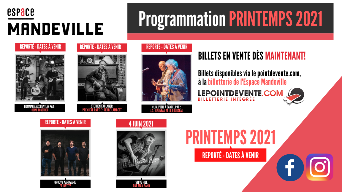 Billets de saison - Printemps 2021