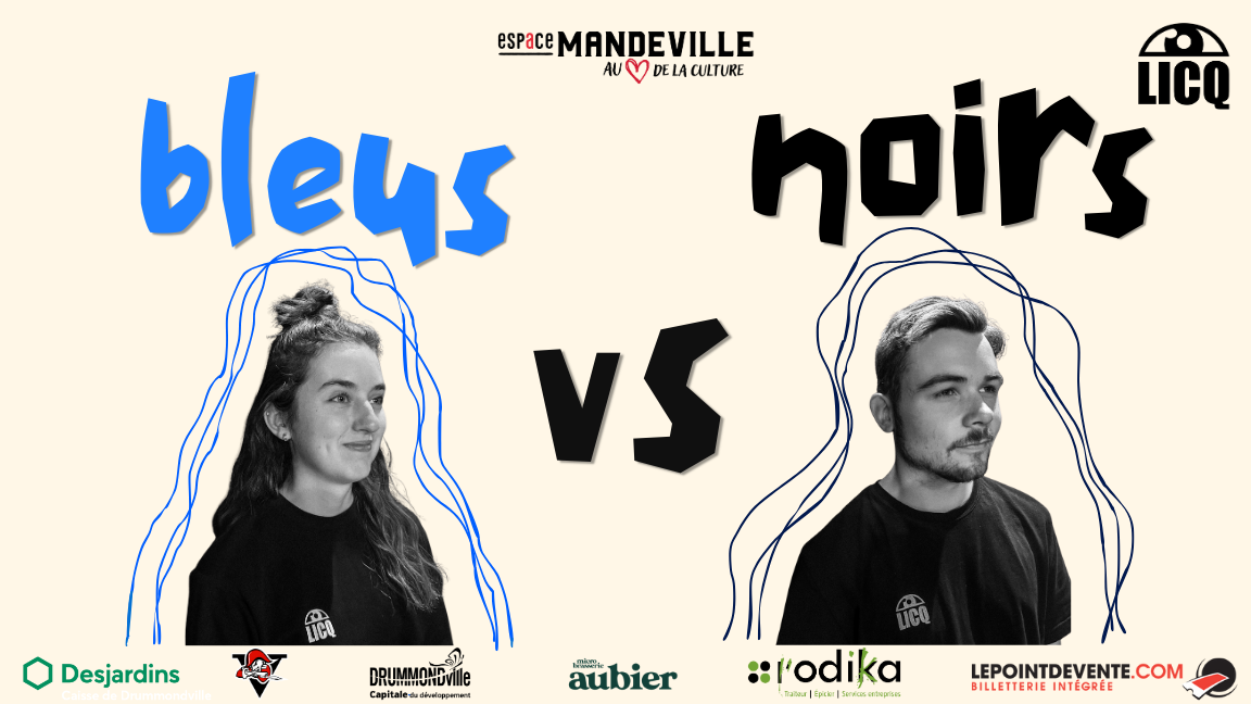 Ligue d'improvisation Centre-du-Québec 2025-2026 Bleus vs Noirs