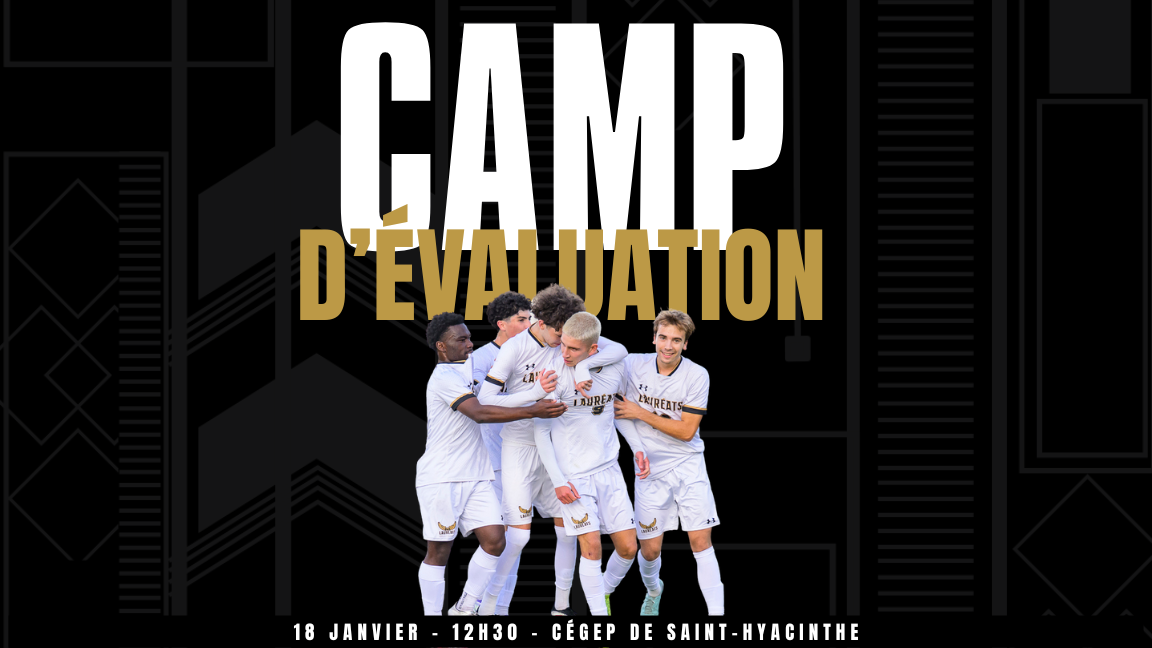 Camp d'évaluation - Lauréats soccer masculin D1