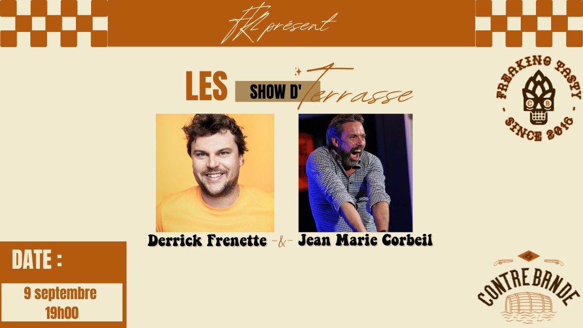 Jean-Marie-Corbeil & Derrick Frenette - Les Show’s d’Terrasse - Microbrasserie La Contrebande