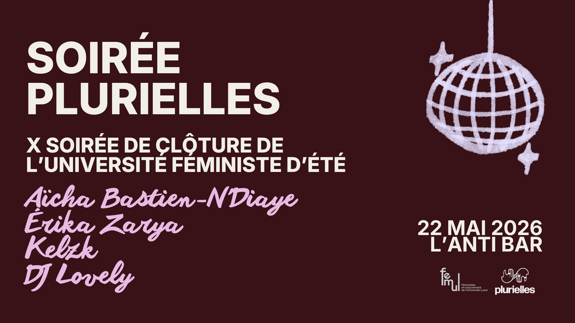 Soirée Plurielles | Soirée de clôture de l’Université féministe d’été 2026