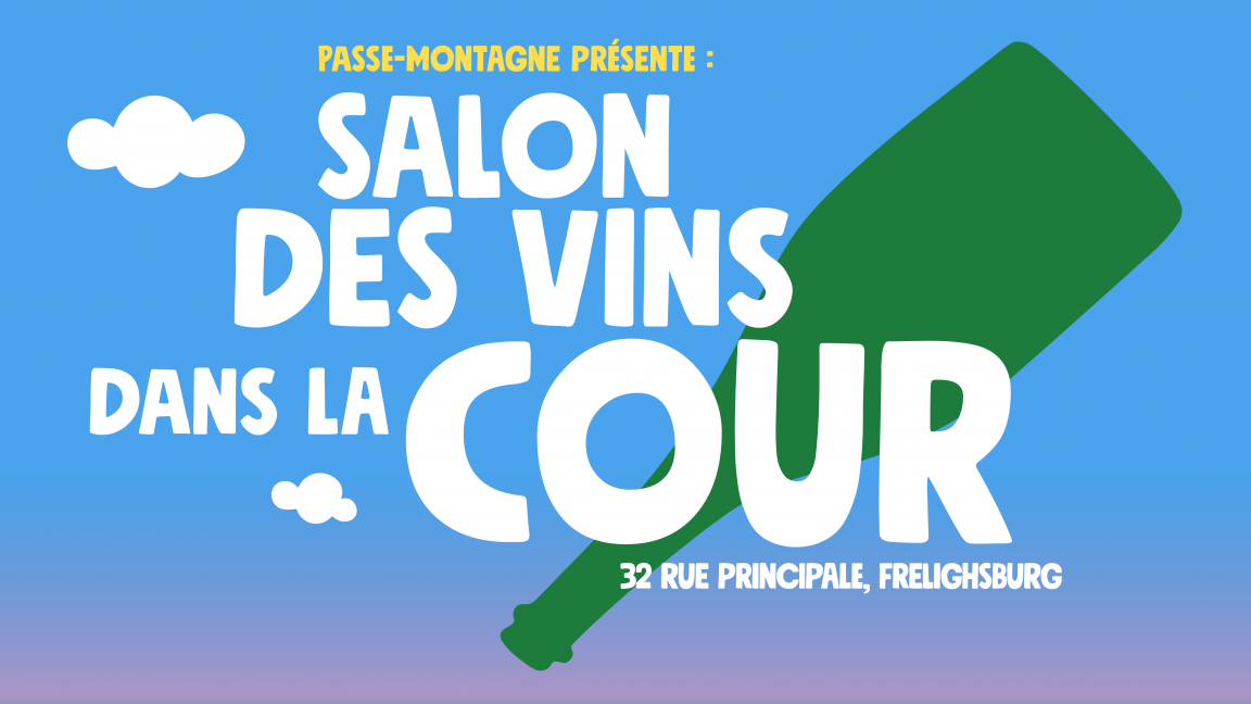 Salon des vins dans la cour